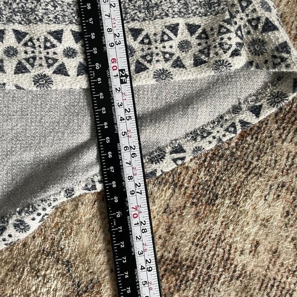 ANAMA Womens Zip Up Hoodie XS Multicolor Aztec Boho Hi Low Anthropologie Hippie - Picture 11 of 12